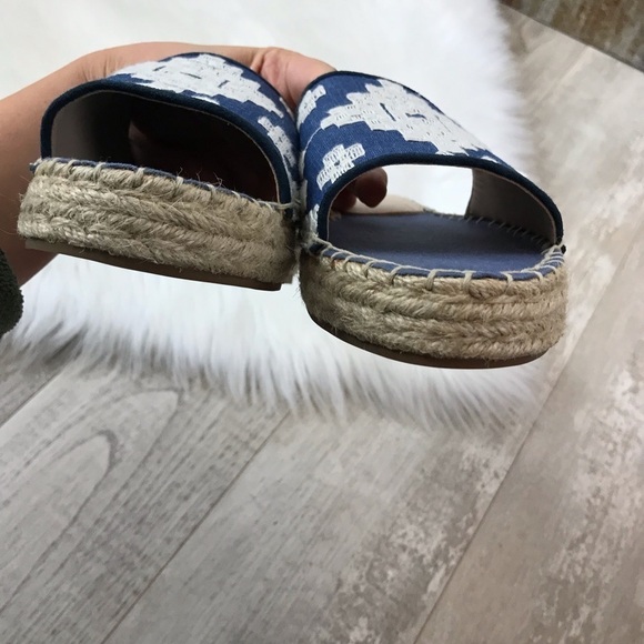 BOTKIER Blue Jenny Slide On Sandal Espadrille Size 9 - Picture 8 of 14